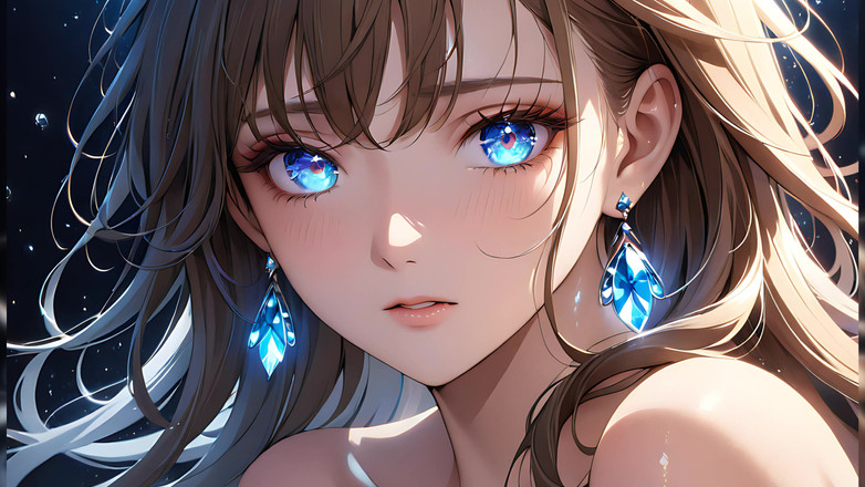 LustRender: Inattuale Emotion - la ragazza con le lacrime incandescente in un...