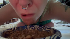 Hot potato girl: Humiliating Dinner Time