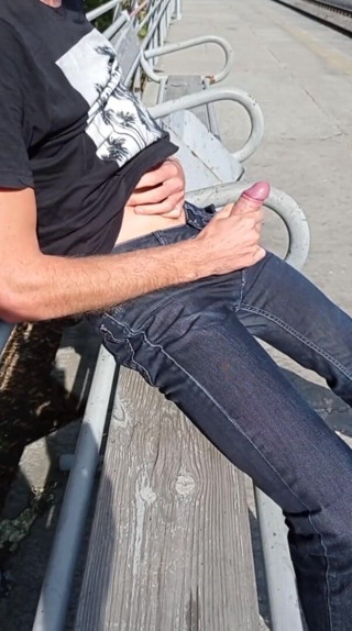 Dick Boys Studio: Masturbating at the train station
