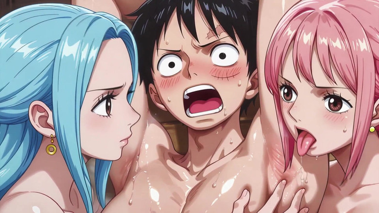 Prznai: Vivi, Rebecca et Luffy (op)