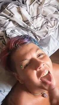 Pussy Fucking in Bedroom and Cum in Mouth