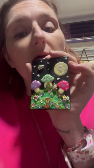 Thumbnail of Amazing POV of My Pissing Hairy Pussy After Fannying About, Getting More and More Desperate as I Show You Some of My Artwork