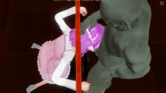 H3DC: 3D hentai bDSM legato elf succhia un grosso cazzo orc