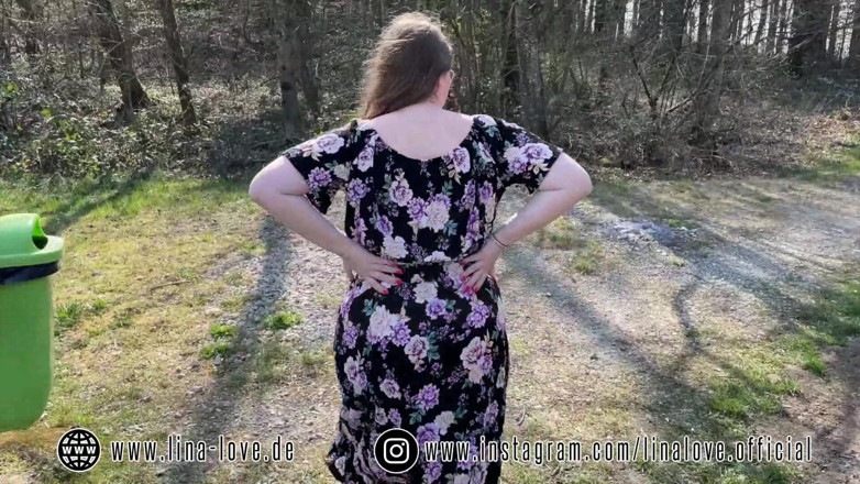 LinaLove_: 18yo German Teen Fucked First Time Outdoor