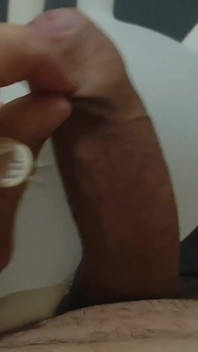 Monster Cock Spraying a Masturbation Glove.