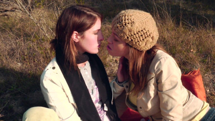 Outdoor Fucktivities: Busty babe takes it had from her slutty girlfriend