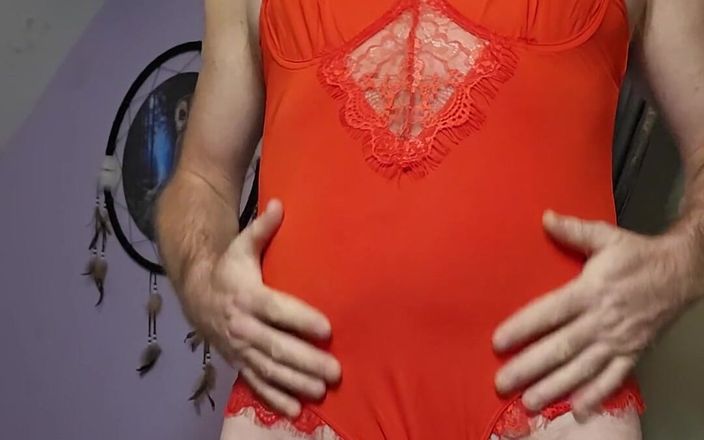 Fantasies in Lingerie: Ik heb deze sexy kleine Lacey Red Bodysuit opgepikt