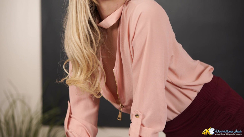 DownblouseJerk: Ashleigh - mengusik masa belajar - JOI