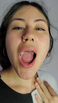 I Got a Load on My Face and It All Ended up in My Mouth! I Love Swallowing All That Cum!
