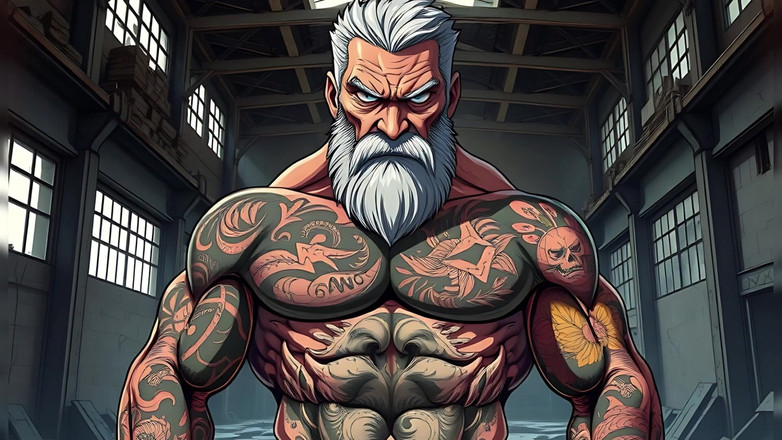 Erotic Man: Tayangan slaid ayah berotot