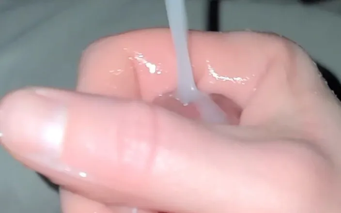Contraby: Big Cumshot Hand Job with Messy Cum Rubbing