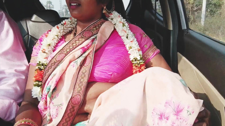 Telugu honey lips: Silk aunty car sex, telugu dirty talks, episódio -1, parte 3, sexy...