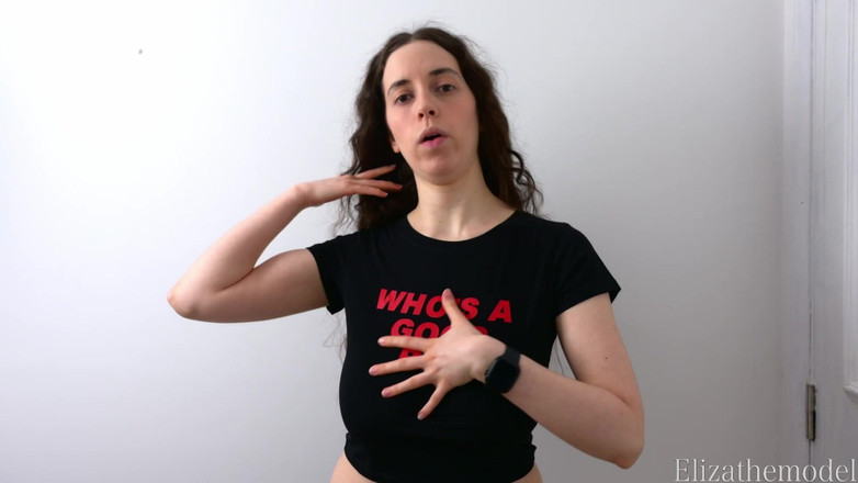 ElizaTheModel: Tantangan Edging Coba pakai kaos