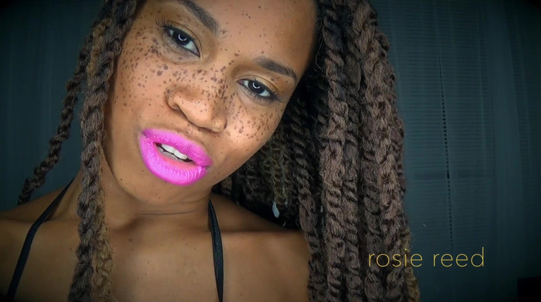 Rosie Reed: Powerless Against Fuchsia Lips- Pink Lipstick Fetish with Goddess Rosie...