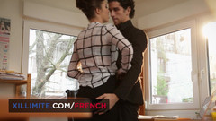 French girls at work: Manon Martin hat ein sexy Treffen mit dem Bauleiter