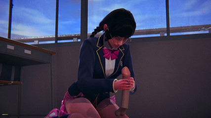 Waifu club 3D: DVA si honí ptáka ve třídě