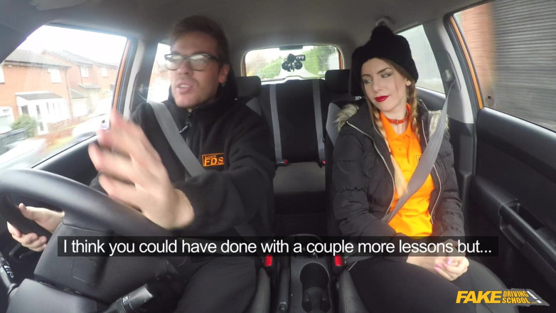 Fake Driving School: Fake Driving School - Stunning Stella Rides Ryan Cowgirl Style in...