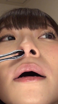 Nose Wide Open. Snot Dripping. She Sneezes and Tears on Your Face POV.