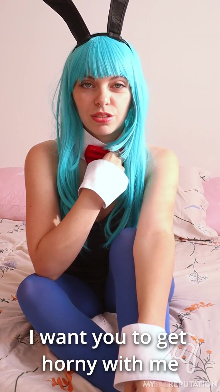 My bad reputation: Bunnygirl Bulma Cosplay JOI. Anal Orgasm