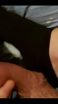 Cumming on My Black Ankle Socks