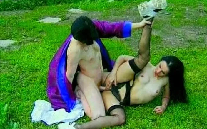 Hardcore German Club: Cute German Babe Hardcore Fucked in Outdoor Show