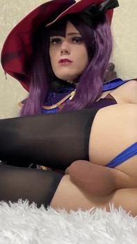 Anal for Cute Trans Girl with Gape Her Ass