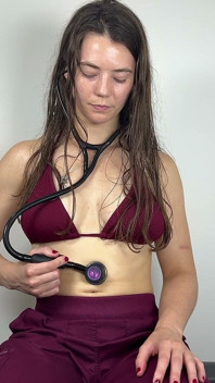 Tragando agua con littmann stethoscope audio
