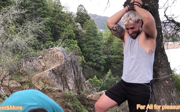 Fer All for pleasure: Läuferin kitzelt im berg, aber er wird sich rächen
