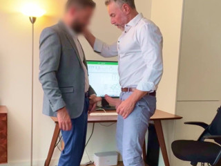 The Top Next Door: Fucking a Suited Silver Stepdaddy at His Desk