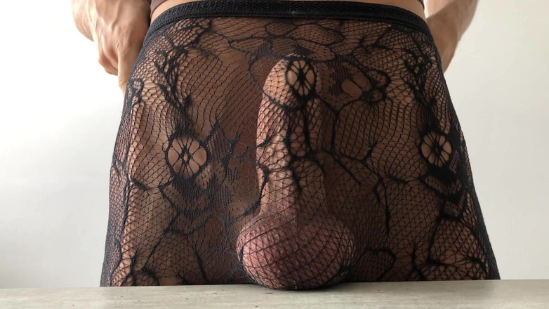 TVJackLong: Мені подобається дрочити великий член в колготках