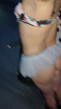 My Friend Gives Me a Skirt, Panties and Bra and I Wear Them