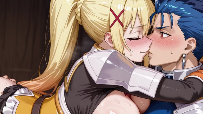 Prznai: Chulainn (nasib) X Kegelapan (konosuba)