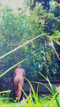 Mowing the Lawn Naked