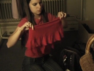 Flash Model Amateurs: Cute teen has fun while being interviewed