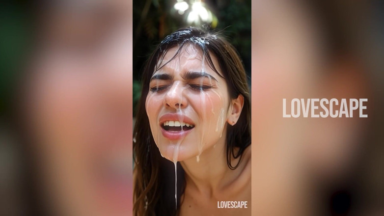 Lovescape: De playa a Cascade - calor latino (generado ai)