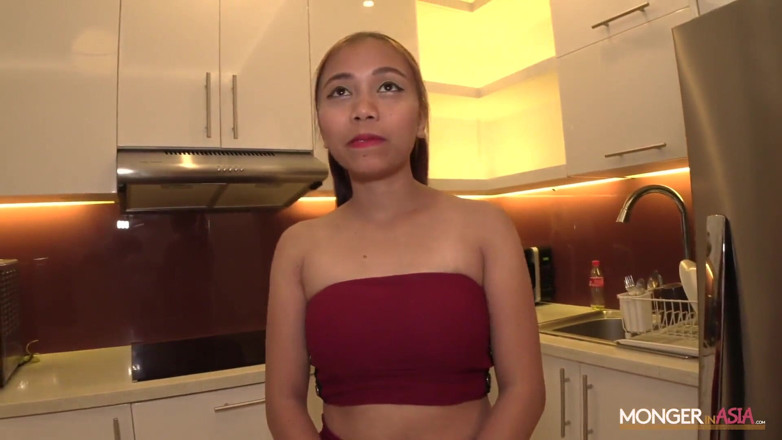 Monger In Asia: Sexy Asian bangmaid leaves interview with a creampie