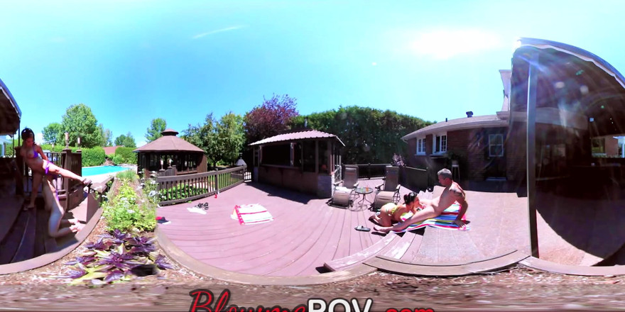 Blow me POV: VR couple swapping orgy 4some