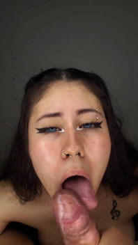 I Play with My Delicious Tongue on His Cock Until He Cums