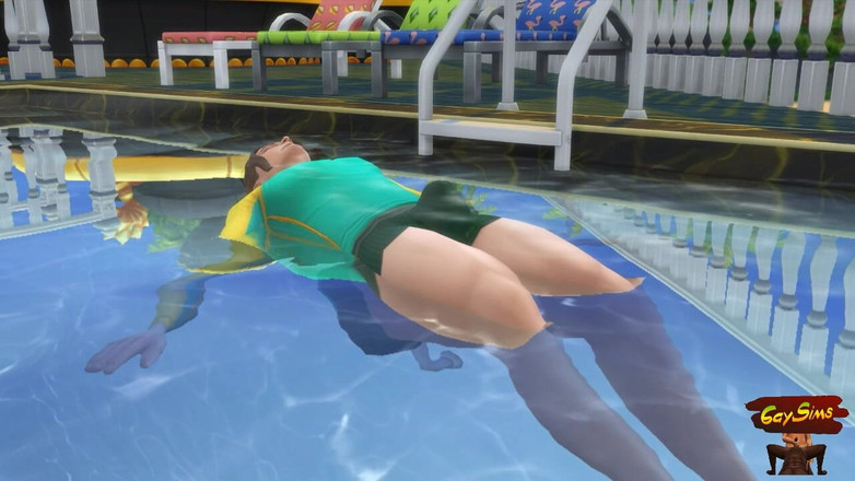 Dirty gay Sims: Zábava s tátovým zvědavým starým přítelem - Wickedwhims