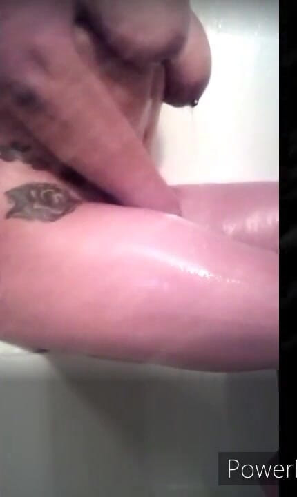 Glitters smoke haus: Slippery soapy solo sex