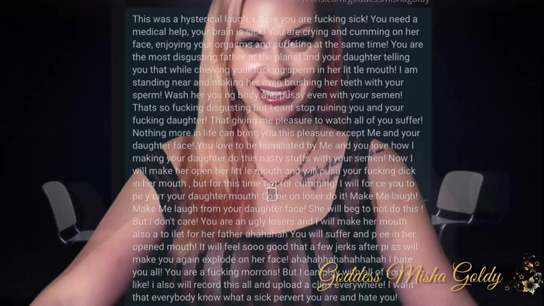 Goddess Misha Goldy: Diagnose: de walgelijkste taboe-perverseling! Deel 2