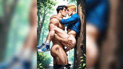 Bosss: Venkovní gay zadek šukání mrdky