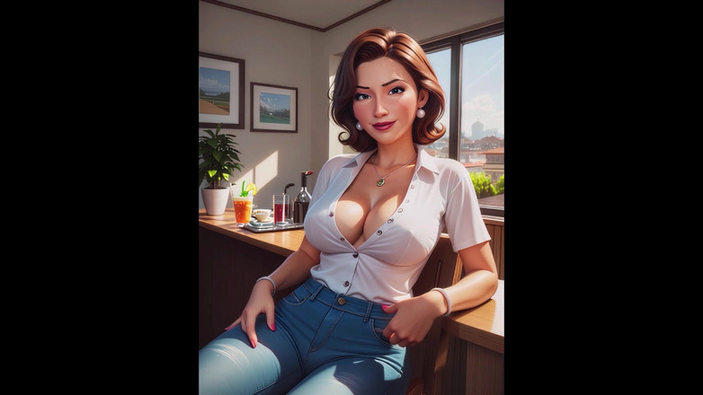 CoolVids: Милфа после работы - сгенерированное ai видео -
