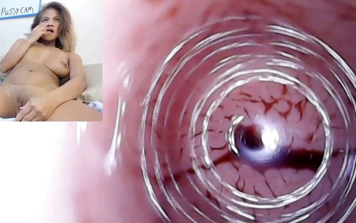 Sexy gaming couple: Endoskop amcık kamerasında oral seks ve sikişten sonra kırmızı amcıkla...