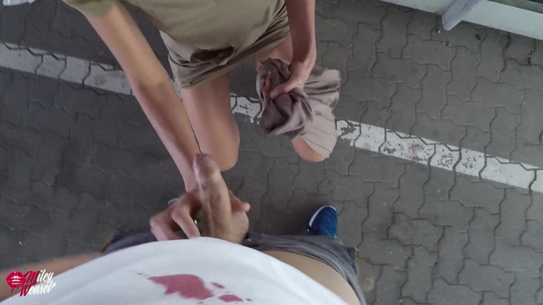 Miley Weasel: Wtf!! Stranger Guy Fucks Me Public in the Ass!!