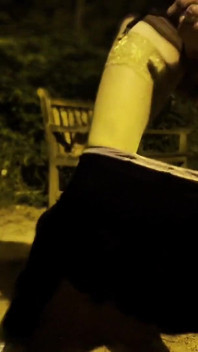 Femboy Fucks Himself in Public