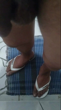 Rehearsing in the Kitchen with Dripping Soft Cock