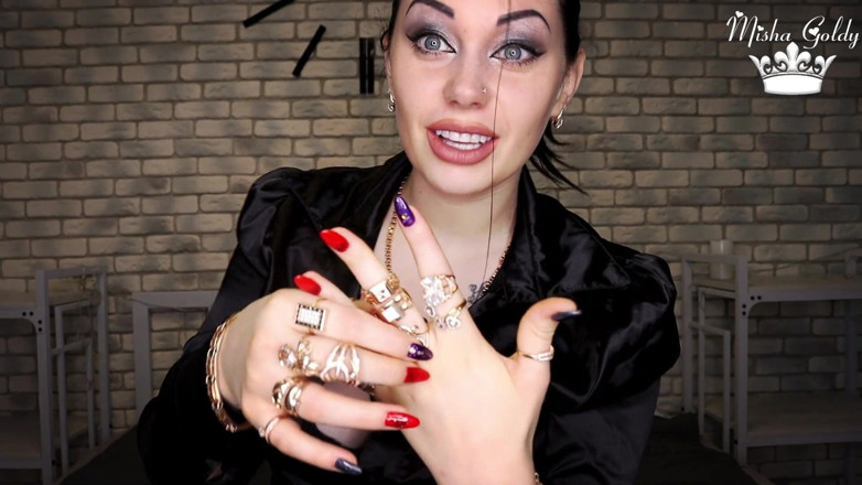 Goddess Misha Goldy: Moje zlaté prsteny mě, tebe a můj přítel nadržuje