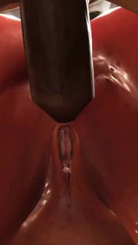 3d sexy dickgirl scopa duro una giovane bionda calda in restrizioni nel laboratorio di fantascienza