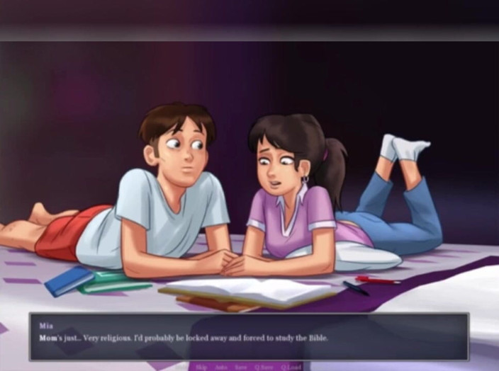 3DXXXTEEN2 Cartoon: Jenny se desnuda para una cachonda. 3D porno de dibujos animados...